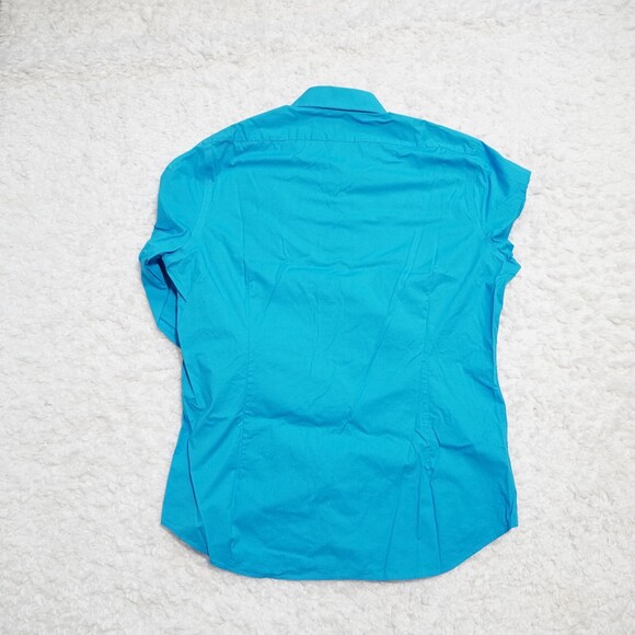 Express Fitted Button Dress Shirt Sky Blue Men's Size XL - Picture 4 of 4